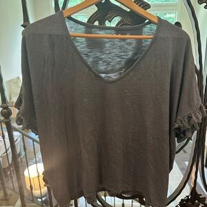 Loft Blue V-Neck Women's Top